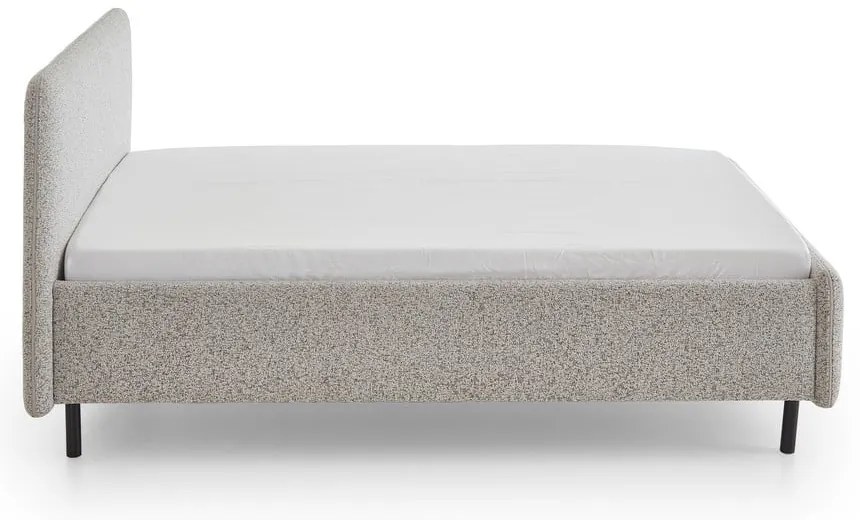 Бежово двойно легло 140x200 cm тапицирано без ламелно дъно Primo – Meise Möbel