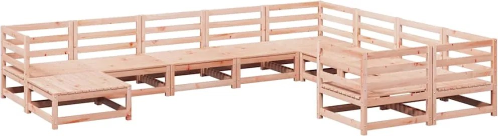 3299638 vidaXL Градински комплект диван от 10 части, дугласка ела масив