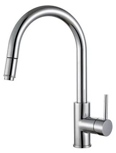 ALVEUS 1129021 - Смесител DELOS с изтегляща се душ слушалка, 38 см, хром