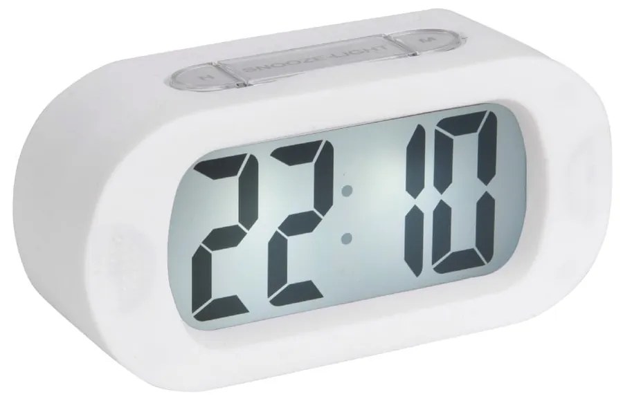 Бял гумиран будилник Gummy - Karlsson