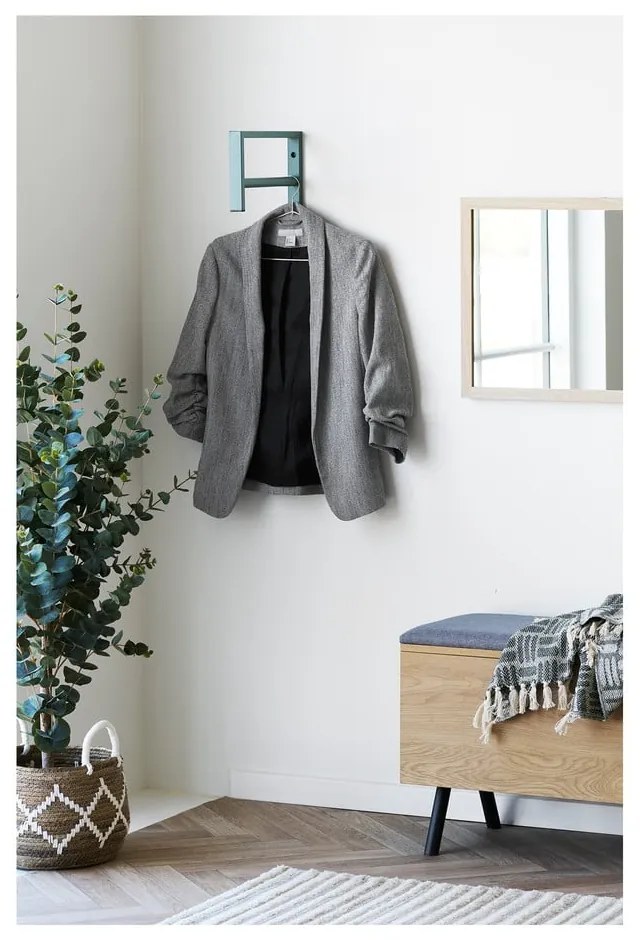 Метална стенна закачалка в цвят мента 3 cm Trento – House Nordic