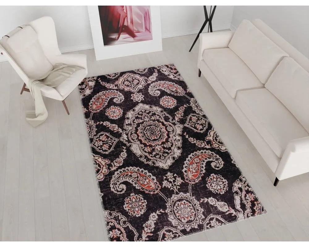 Черен килим за миене 80x50 cm - Vitaus