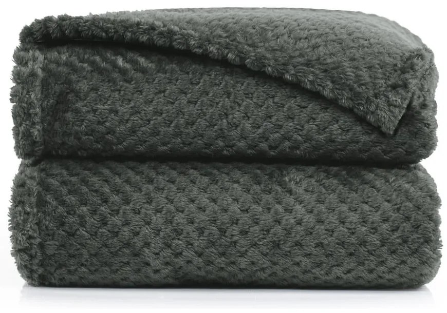 Тъмносиво одеяло от микрофибър , 210 x 170 cm Henry - DecoKing