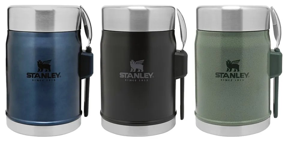 Черен термос за храна от неръждаема стомана 400 ml Legendary Classic Black – Stanley