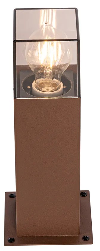 Индустриална външна подова лампа ръждиво кафява 30 см IP44 - Denmark