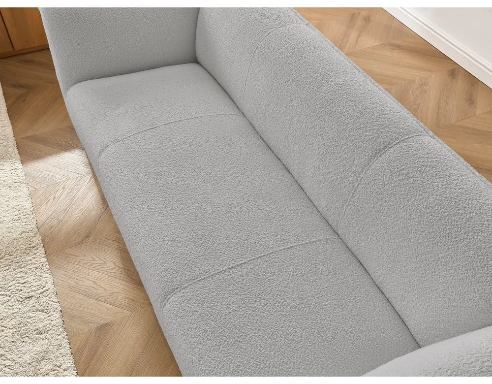 Светлосив диван от прежда с примки от букле 242 cm Giorgia – Bobochic Paris