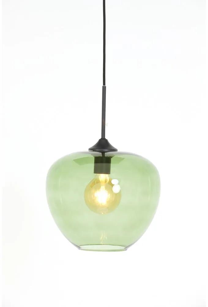 Зелена лампа за таван със стъклен абажур ø 30 cm Mayson - Light &amp; Living