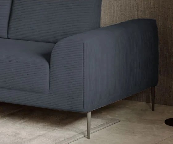 Ъглов диван Holland Mini-тъмно сив-десен