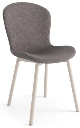 ФИОРА Светлосиво Таупе (тъкан Басэл 34) / бежови крака – МОДЕРЕН ТАПИЦИРАН С ЧЕНИЛ СТОЛ ЗА ДНЕВНА/ТРАПЕЗАРИЯ