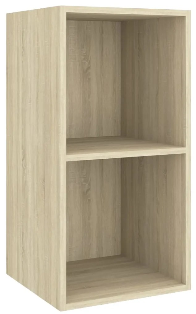 805474 vidaXL ТВ шкаф за стенен монтаж дъб сонома 37x37x72 см инженерно дърво