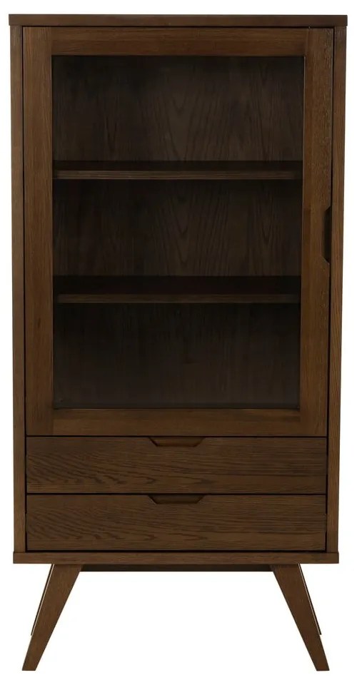 Кафява витрина от дъбов декор 72x145x36 cm A-Line – Actona