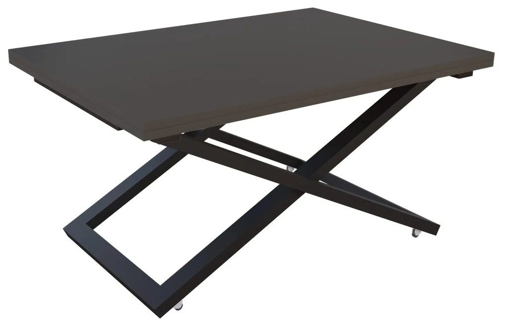 Разтегателна маса с повдигащ механизъм ВАЛЕНСИЯ - МДФ мат Базалт 166