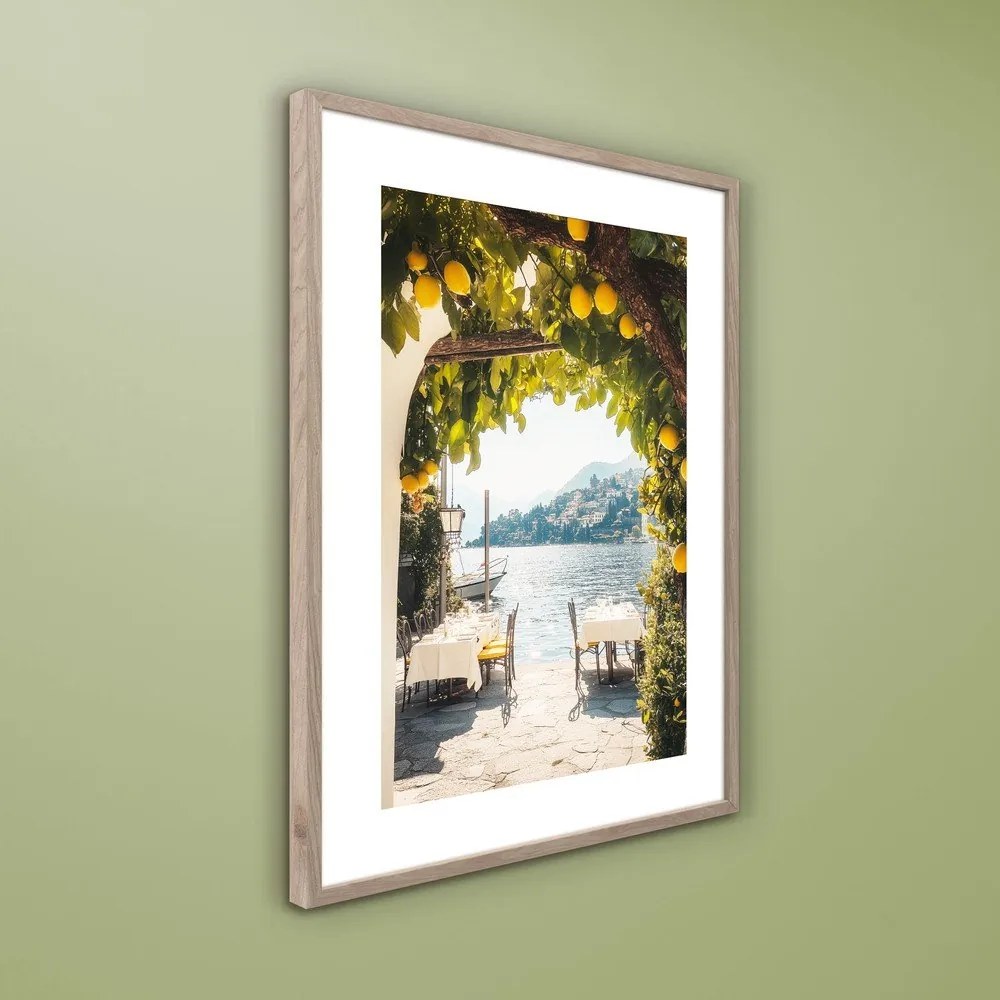 Печатна картина с включена рамка 50x70 cm Lemon View – Styler