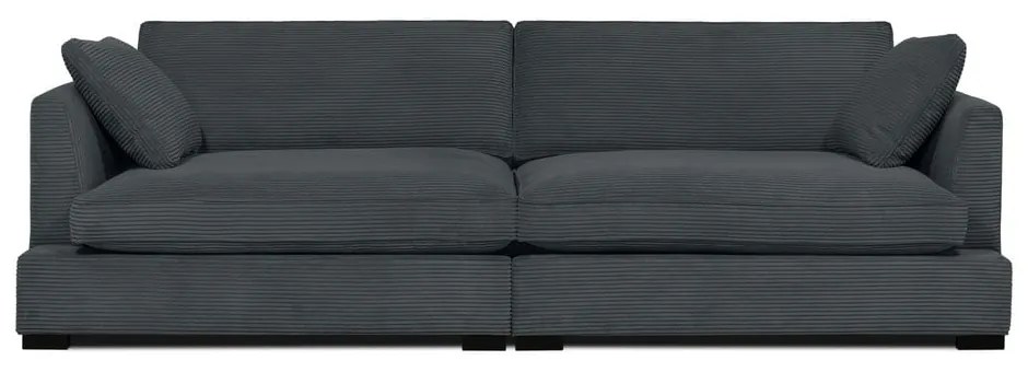 Сив диван от рипсено кадифе 266 cm Mobby – Scandic