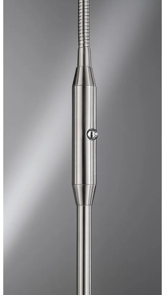 LED затъмняваща се подова лампа в сребрист цвят (височина 150 cm) Dent – Fischer & Honsel