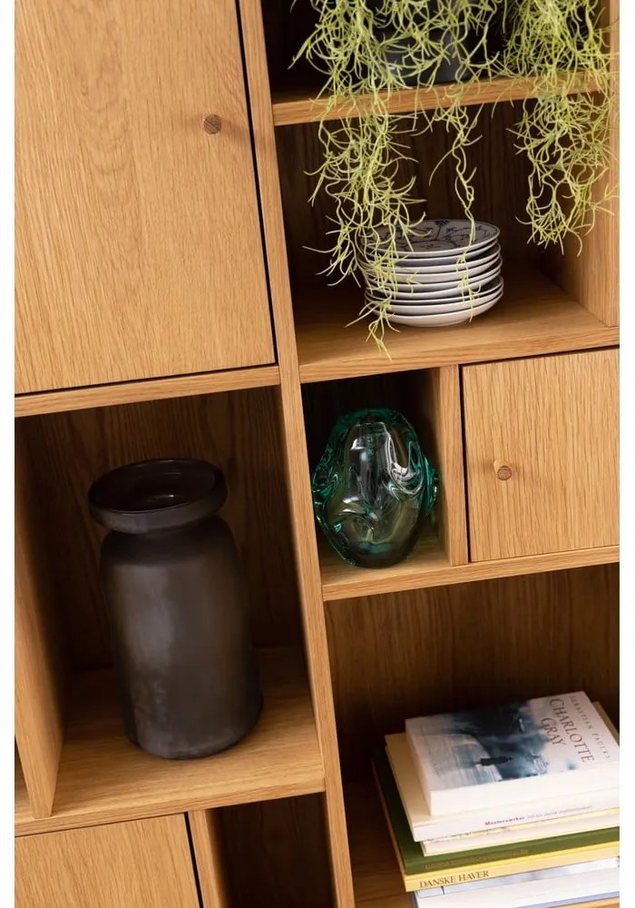 Библиотека от дъб в естествен цвят 90x180 cm Rangoon – Actona