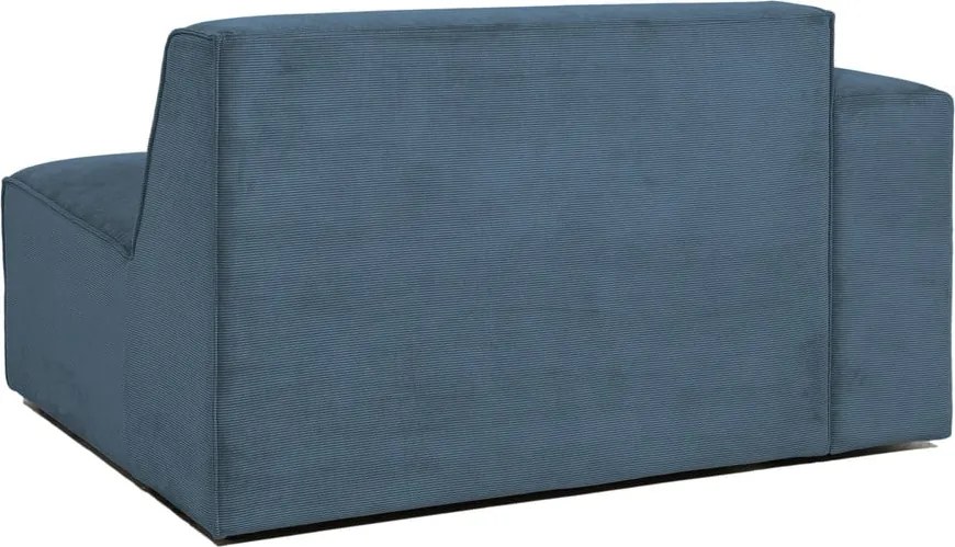 Син модулен диван от рипсено кадифе (ляв ъгъл) Sting – Scandic