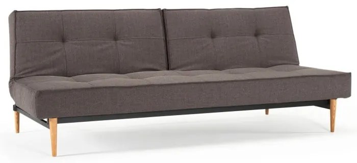 Тъмносив разтегателен диван с дървена основа Flashtex Dark Grey Splitback - Innovation