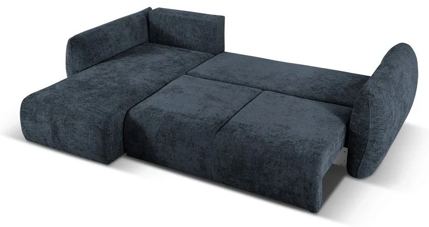 Тъмносин ъглов диван (ляв ъгъл) Matera - Cosmopolitan Design