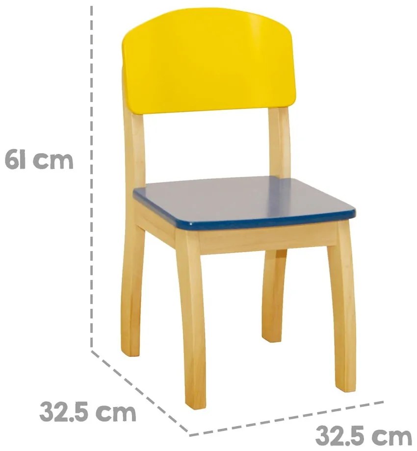 Жълт детски стол – Roba