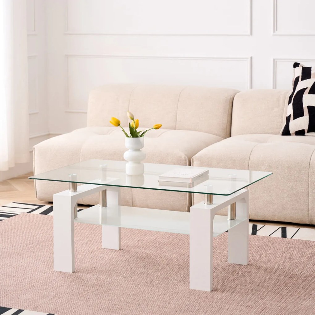 Кафе-маса Primordial-Бяло