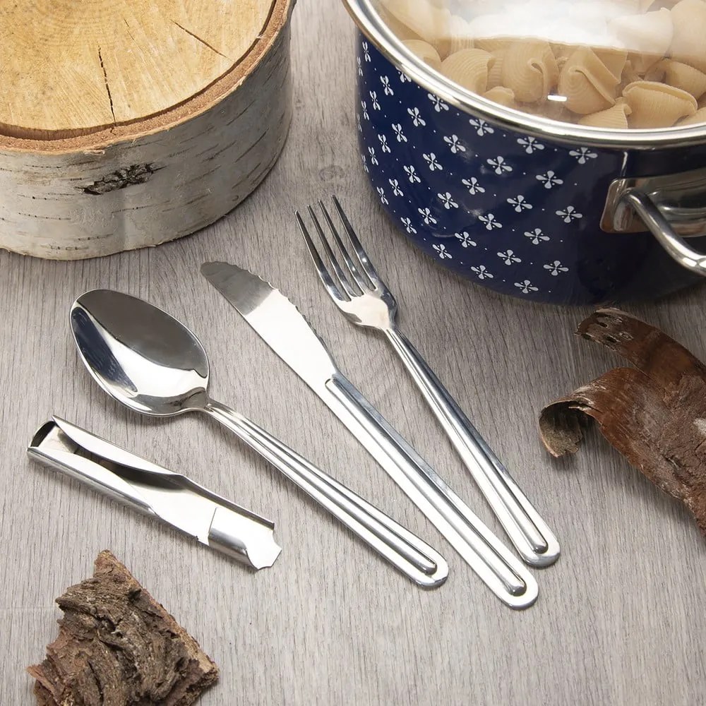 Прибори за хранене от неръждаема стомана в сребрист цвят 4 бр. KEMP – Orion