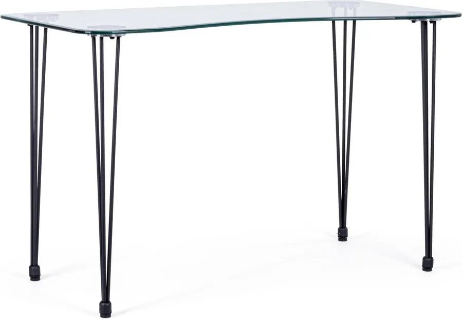 Работна маса със стъклен плот 60x120 cm Rondo – Bizzotto