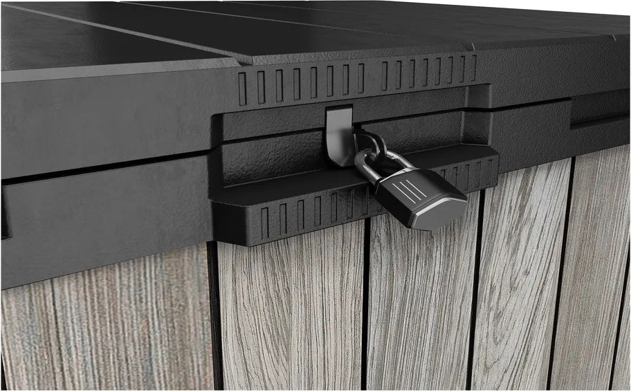 Сива пластмасова градинска кутия за съхранение Deco – Keter