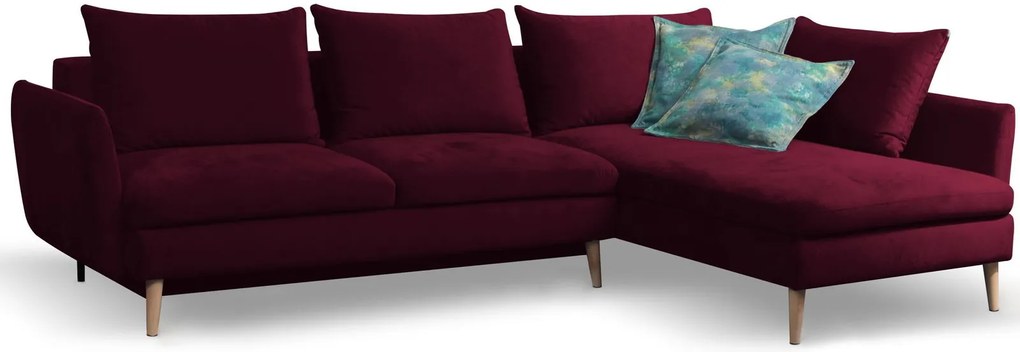 Ъглов диван Camille-Left-Red
