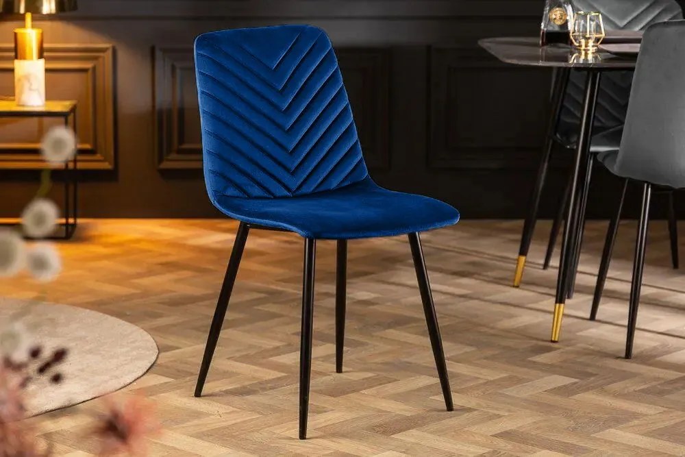 Кухненски стол Lina-Син (4) парчета