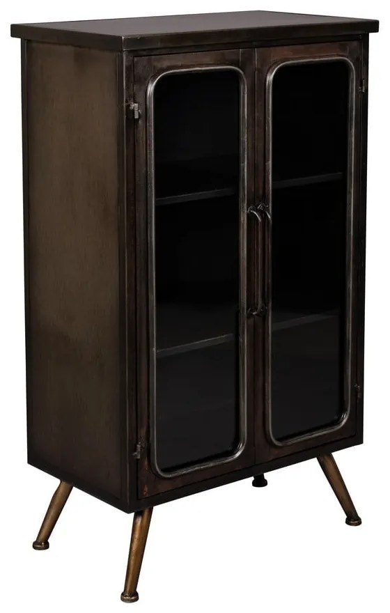 Черна метална витрина 60x100x35 cm Denza – Dutchbone