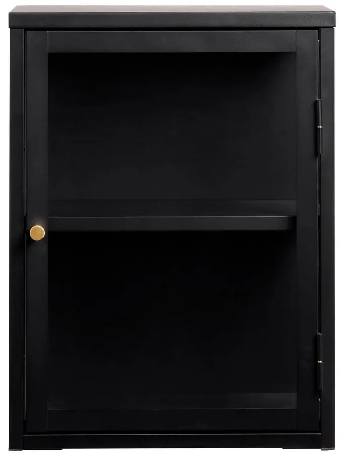 Черна метална висяща витрина 45x60 cm Carmel – Unique Furniture
