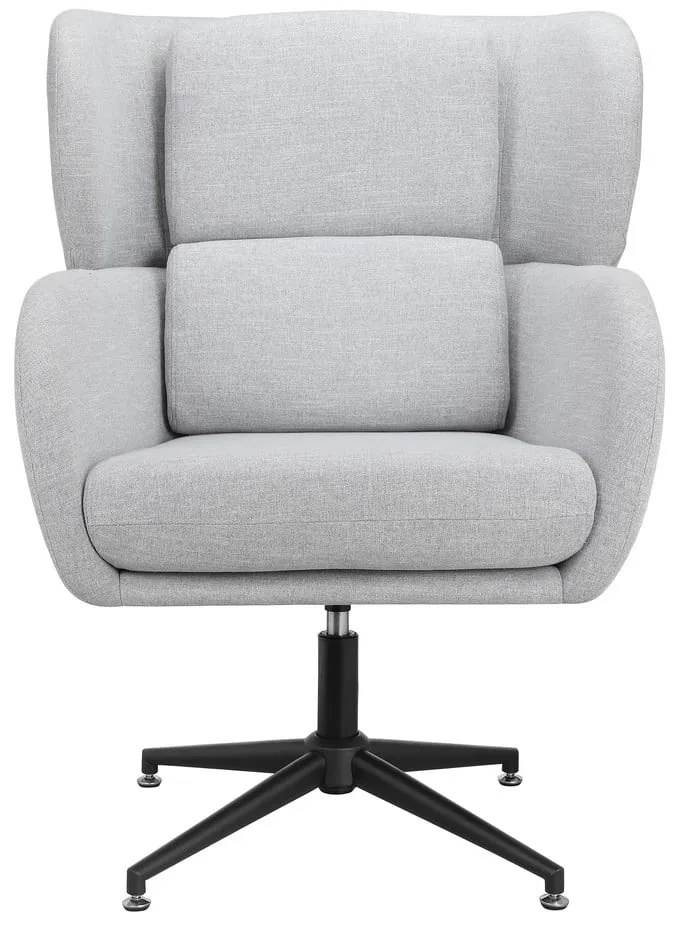 Светлосиво кадифено кресло Vanessa – Støraa