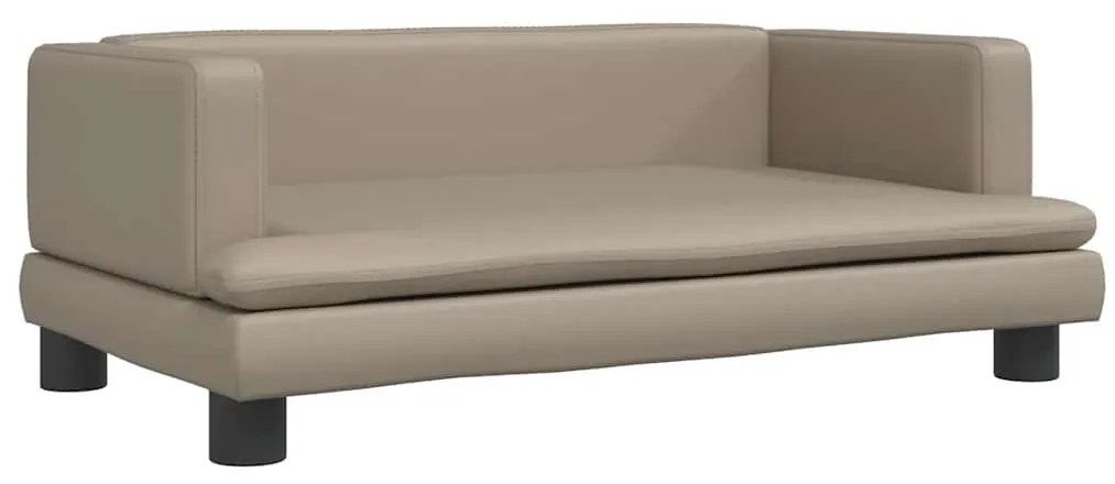 3196316 vidaXL Детски диван капучино 80x45x30 см изкуствена кожа
