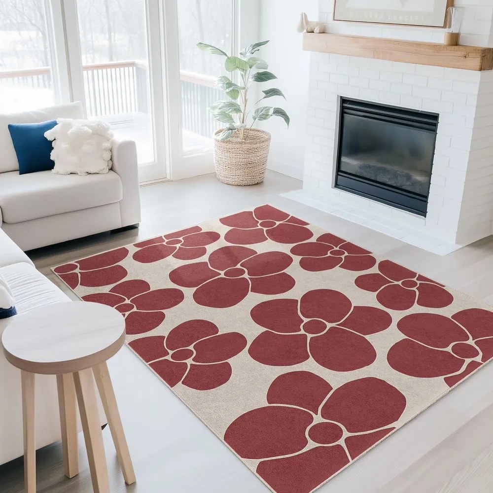 Червена пътека подходяща за пране 80x200 cm Red Meadow – Mila Home