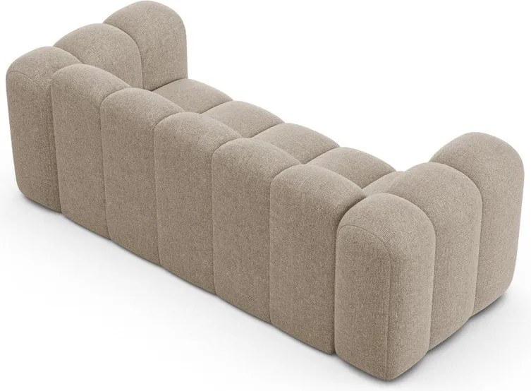Бежов шенилов диван 200 cm Lupine – Micadoni
