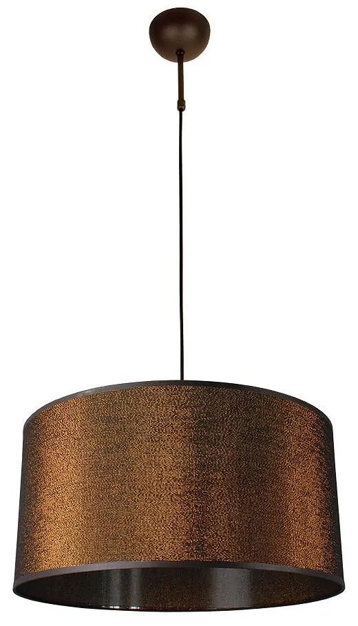 Пендел РИВИЕРА, патина, абажур Монте Карло Мед, 1xE27