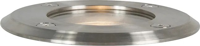 Комплект от 6 външни наземни прожектора стомана 11cm IP67 - Basic Round