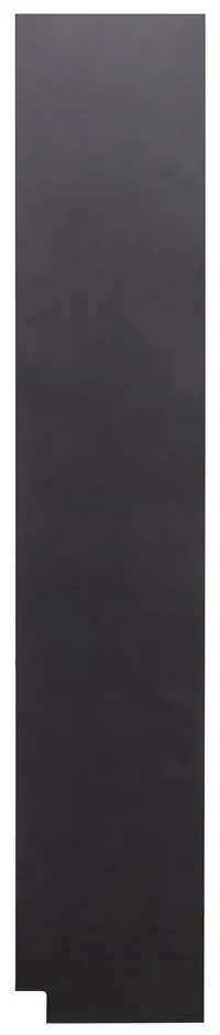 Черен модулен шкаф за книги от борова дървесина 78x210 cm Finca - WOOOD