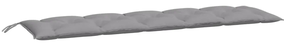 314969 vidaXL Възглавница за градинска пейка сива 180x50x7 см оксфорд плат