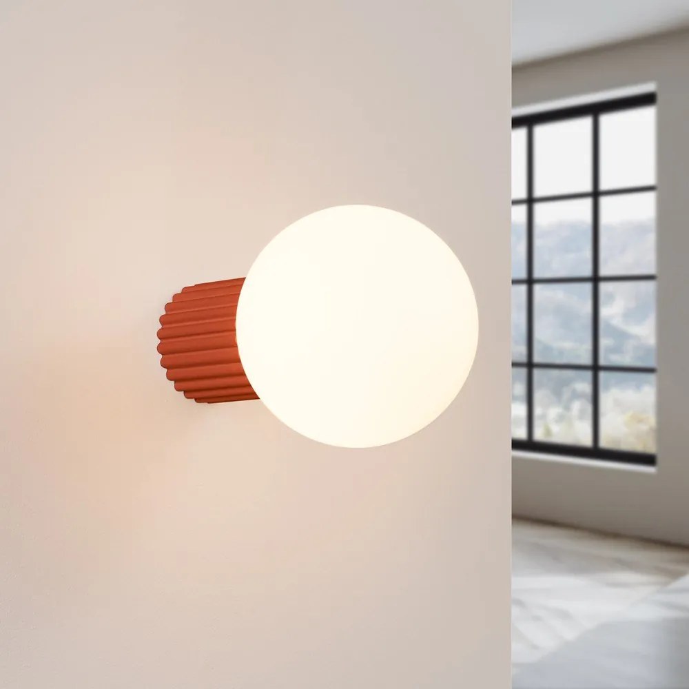 Оранжева стенна лампа ø 12 cm Orbital – Sollux