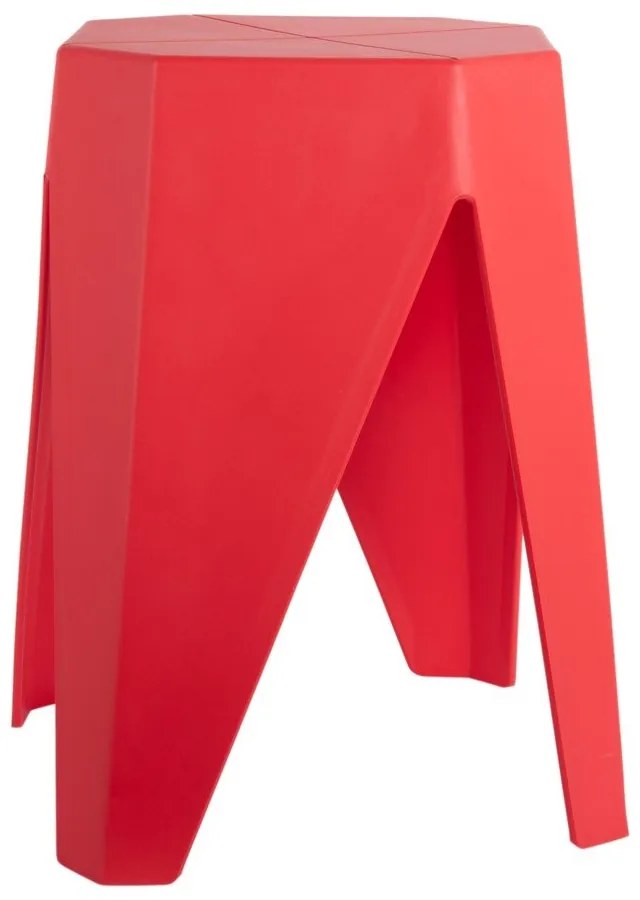 Червен пластмасов стол Cherish – Leitmotiv