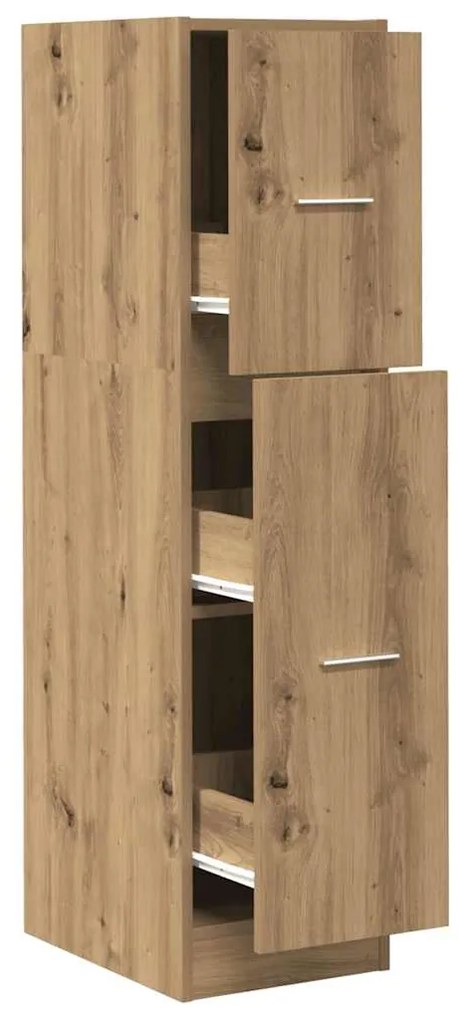 855168 vidaXL Шкаф органайзер, дъб артизан, 30x41x118 см, инженерно дърво