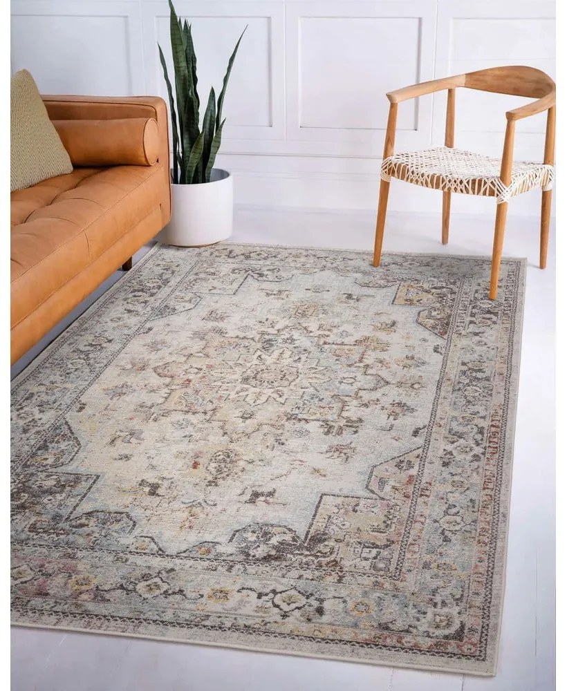 Кремав килим 200x290 cm Flores – Asiatic Carpets