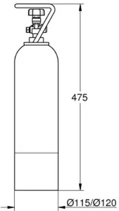 Бутилка газирана вода Grohe Blue