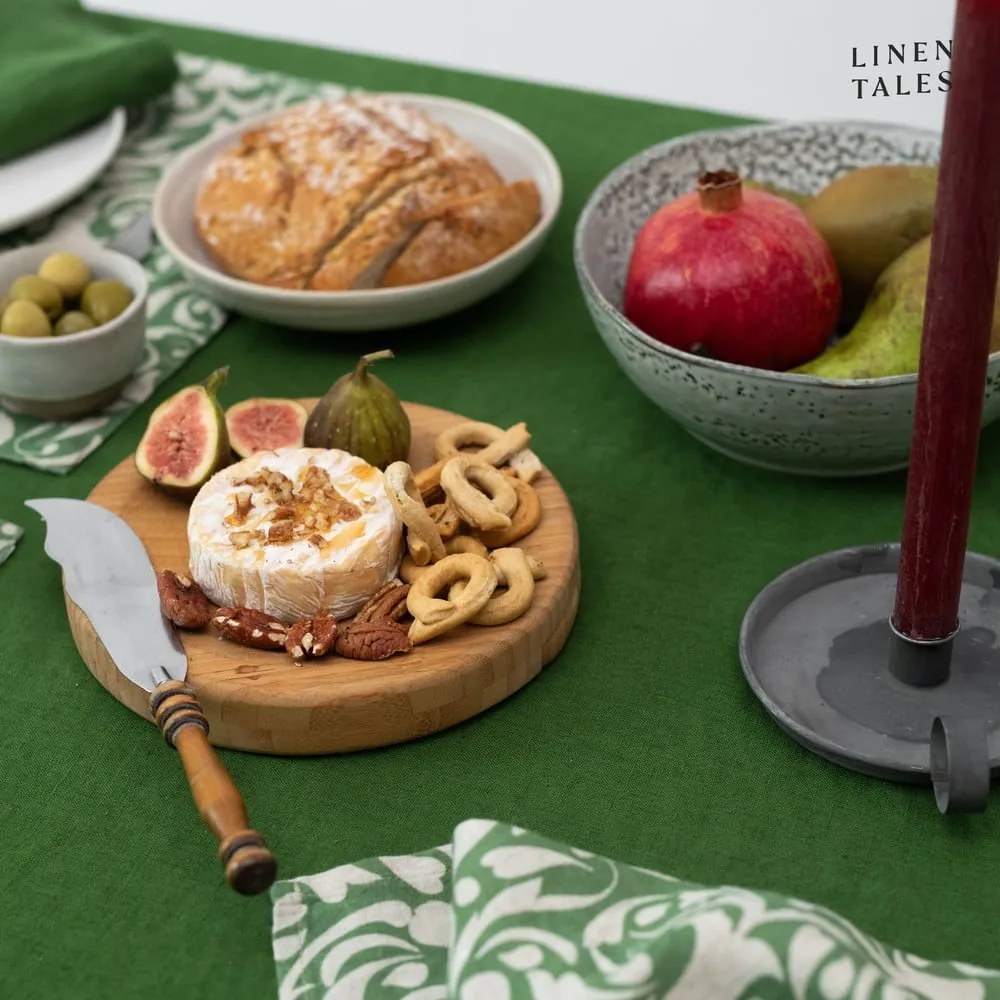 Ленена покривка за маса 140x200 cm True Green – Linen Tales