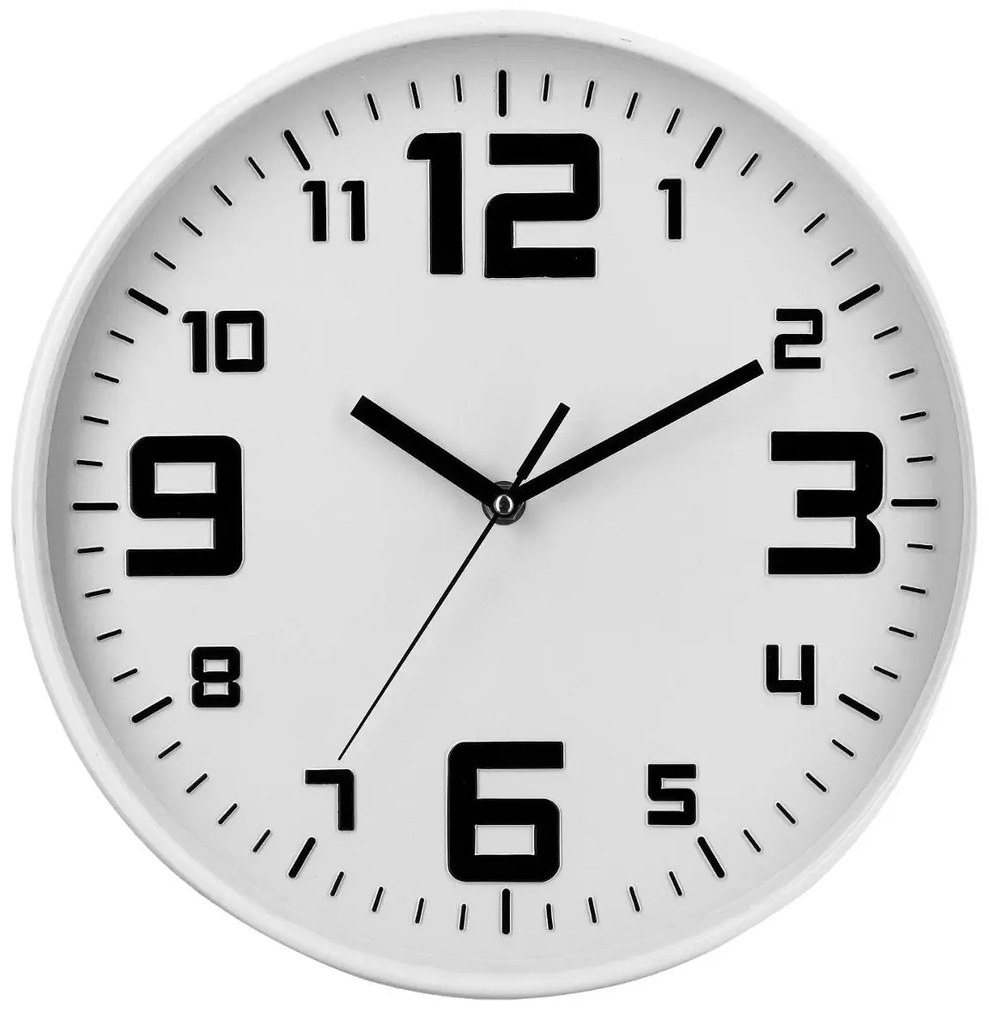 Стенен часовник atmosphera Elian, Ø30 cm - Бял