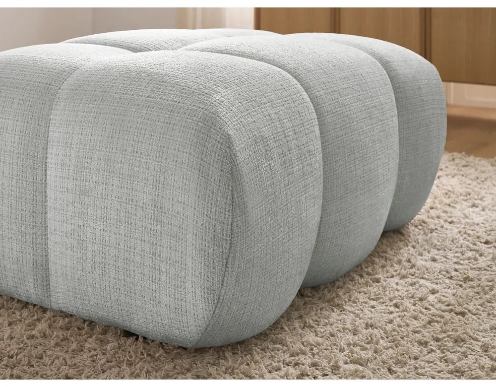 Светлосива шенилова табуретка Ivane – Bobochic Paris