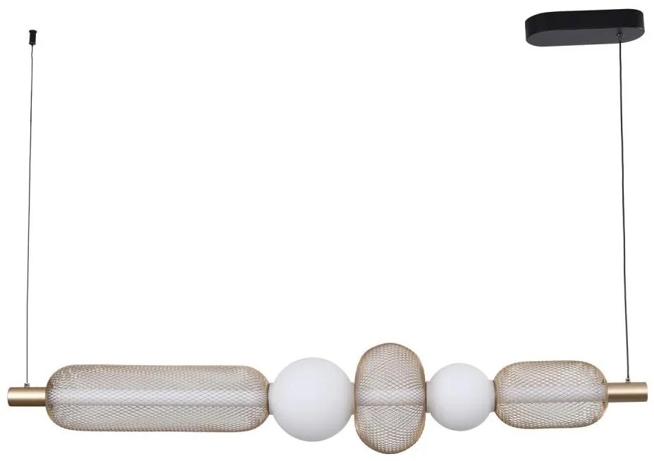 Zuma Line MD2596-5B-3BGT- LED полилей на кабел SARR 27W/230V 3000-5700K златист + с дистанционно управление