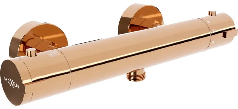 Mexen Kai термостатичен душ комплект, розово злато - 77100-60